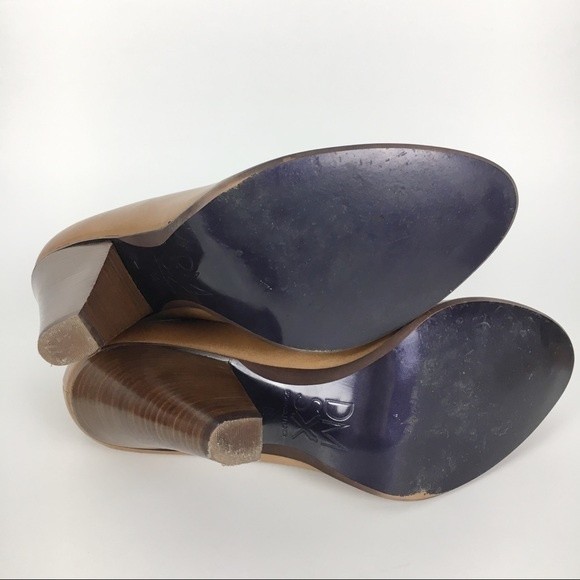 Donald J. Pliner DMSX‎ Women's Camel Brown Leather Ankle Boots Booties Size 8.5 - Picture 7 of 8